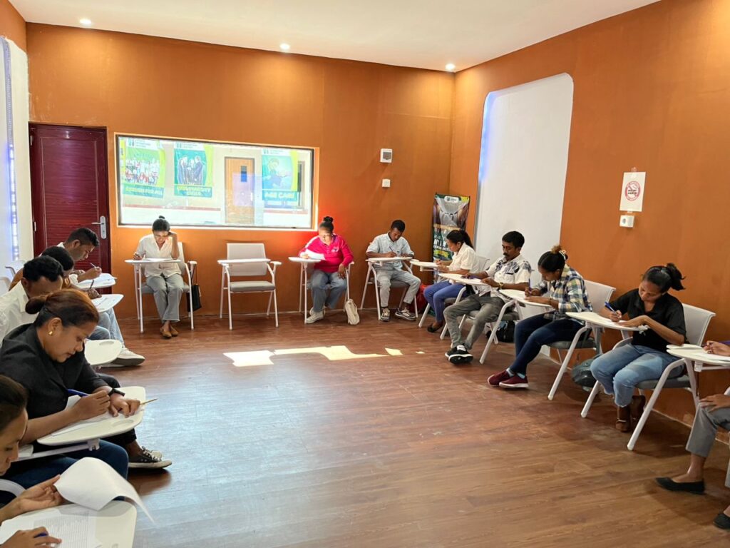 English Placement Test Continues for Young Timorese Workers at Incanto